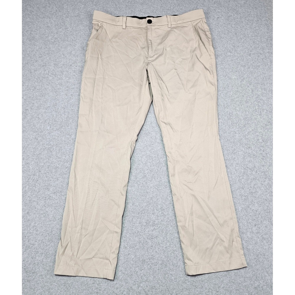 MSX by Michael Strahan Mens Khaki Performance Chino Pants‎ 36x30 Stretch Tan